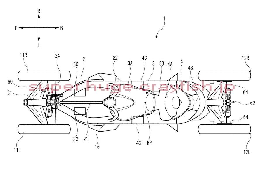 最新曝光的專利圖上可以看到一前一後的雙座設計，同時操控方式也從握把變成類似F1風格的方向盤